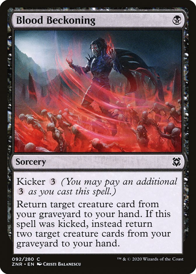 Blood Beckoning [Zendikar Rising] | Impulse Games and Hobbies