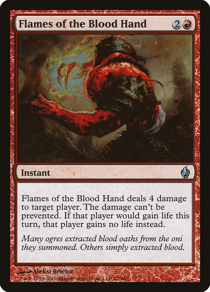 Flames of the Blood Hand [Premium Deck Series: Fire and Lightning] | Impulse Games and Hobbies