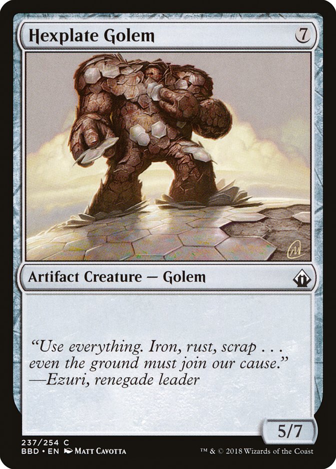 Hexplate Golem [Battlebond] | Impulse Games and Hobbies