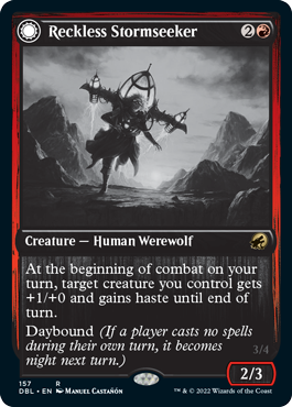 Reckless Stormseeker // Storm-Charged Slasher [Innistrad: Double Feature] | Impulse Games and Hobbies