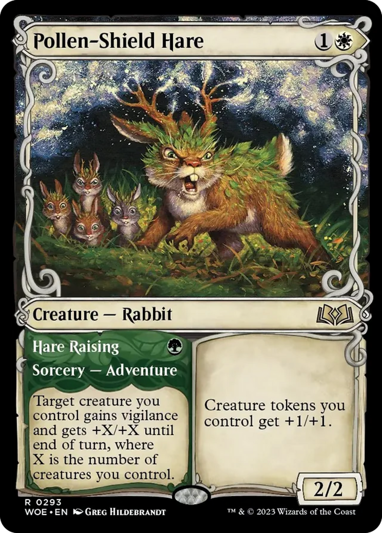 Pollen-Shield Hare // Hare Raising (Showcase) [Wilds of Eldraine] | Impulse Games and Hobbies