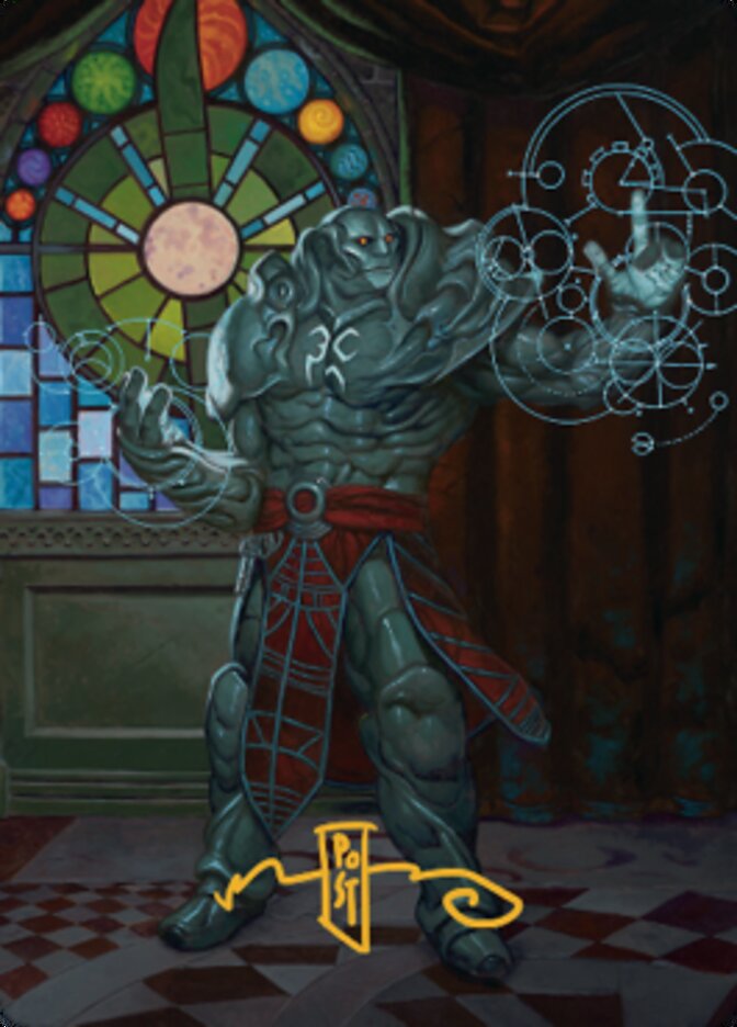 Karn, Living Legacy Art Card 2 (Gold-Stamped Signature) [Dominaria United Art Series] | Impulse Games and Hobbies
