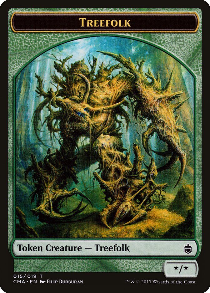 Treefolk Token [Commander Anthology Tokens] | Impulse Games and Hobbies