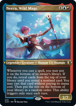 Neera, Wild Mage (Foil Etched) [Commander Legends: Battle for Baldur's Gate] | Impulse Games and Hobbies