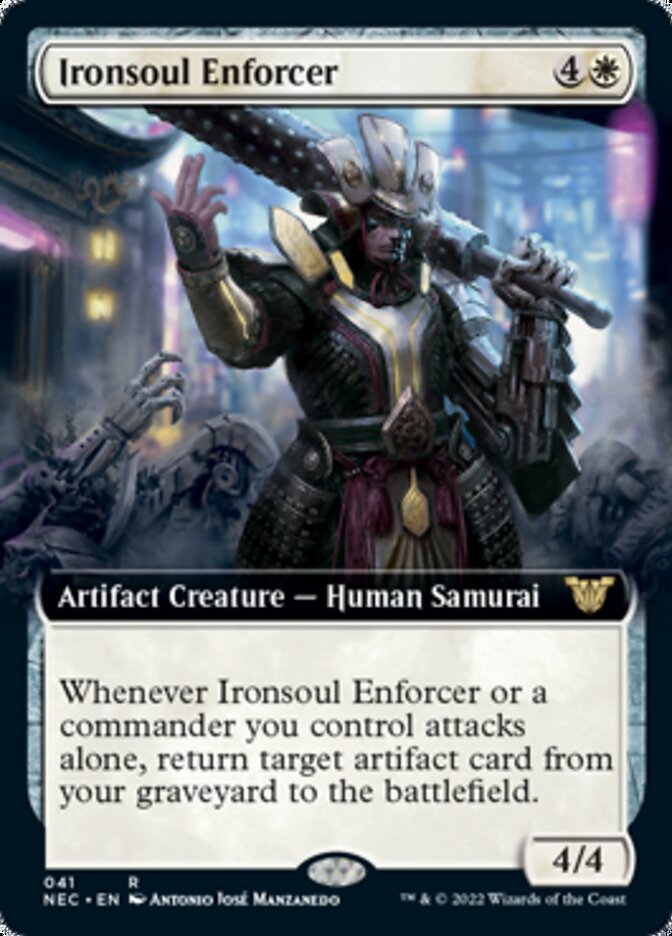 Ironsoul Enforcer (Extended) [Kamigawa: Neon Dynasty Commander] | Impulse Games and Hobbies