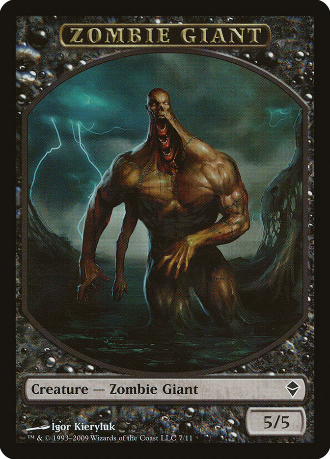 Zombie Giant Token [Zendikar Tokens] | Impulse Games and Hobbies