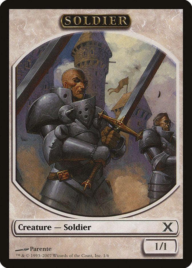 Soldier Token [Tenth Edition Tokens] | Impulse Games and Hobbies