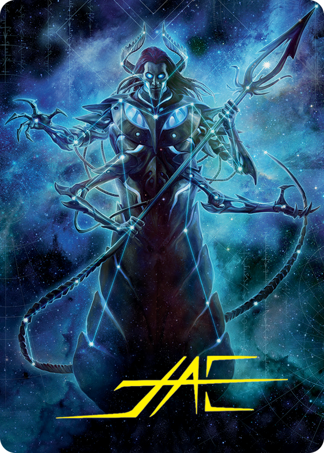 Heliod, the Warped Eclipse Art Card (Gold-Stamped Signature) [March of the Machine Art Series] | Impulse Games and Hobbies