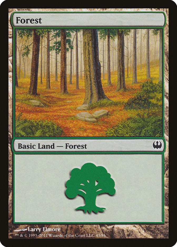 Forest (45) [Duel Decks: Knights vs. Dragons] | Impulse Games and Hobbies