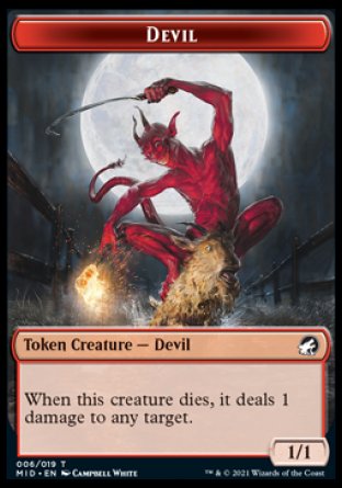 Devil Token [Innistrad: Midnight Hunt Tokens] | Impulse Games and Hobbies