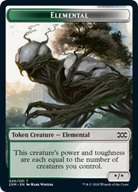 Elemental // Treasure Double-sided Token [Double Masters Tokens] | Impulse Games and Hobbies