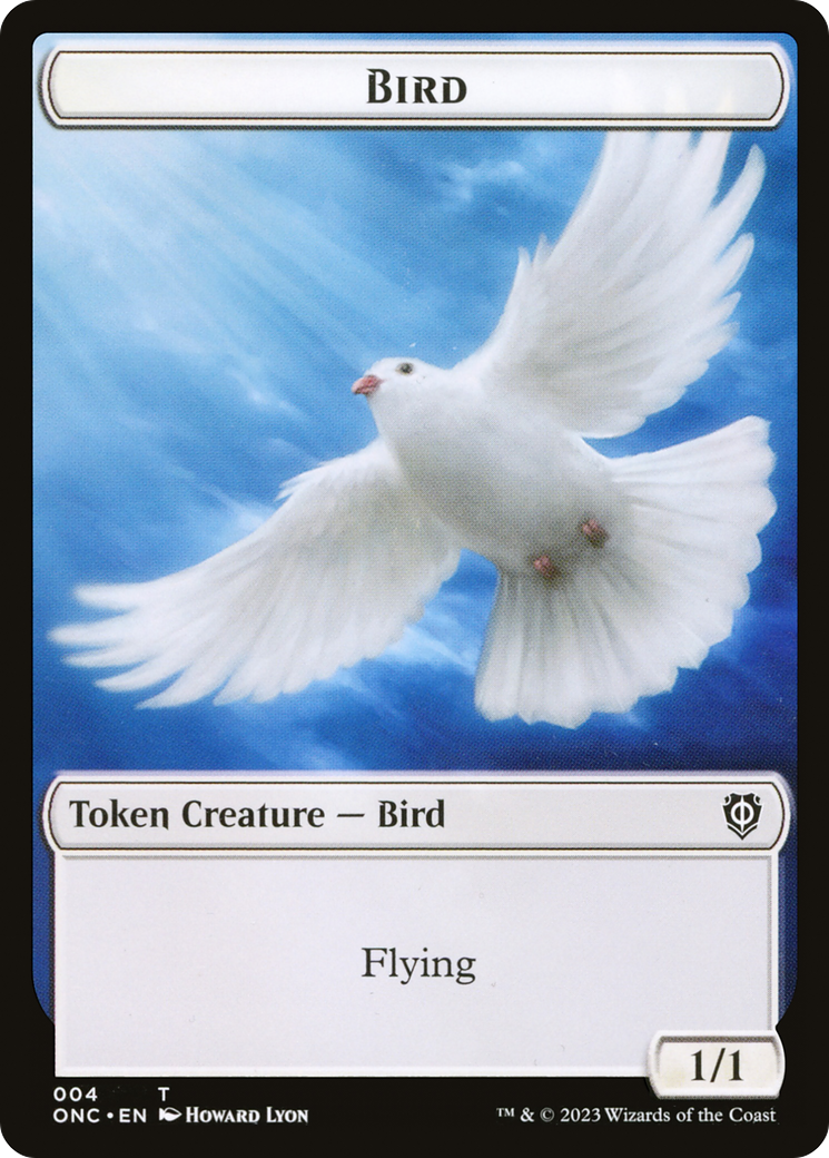 Bird // Cat Double-Sided Token [Phyrexia: All Will Be One Commander Tokens] | Impulse Games and Hobbies