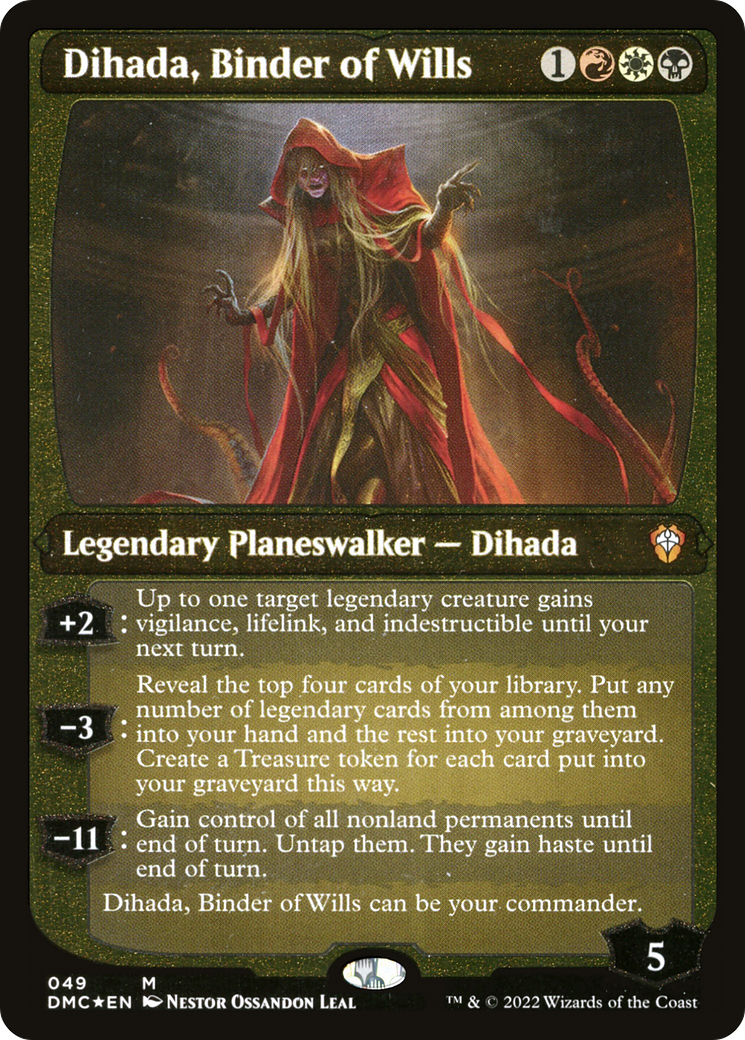 Dihada, Binder of Wills (Showcase Display Commander) [Dominaria United Commander] | Impulse Games and Hobbies