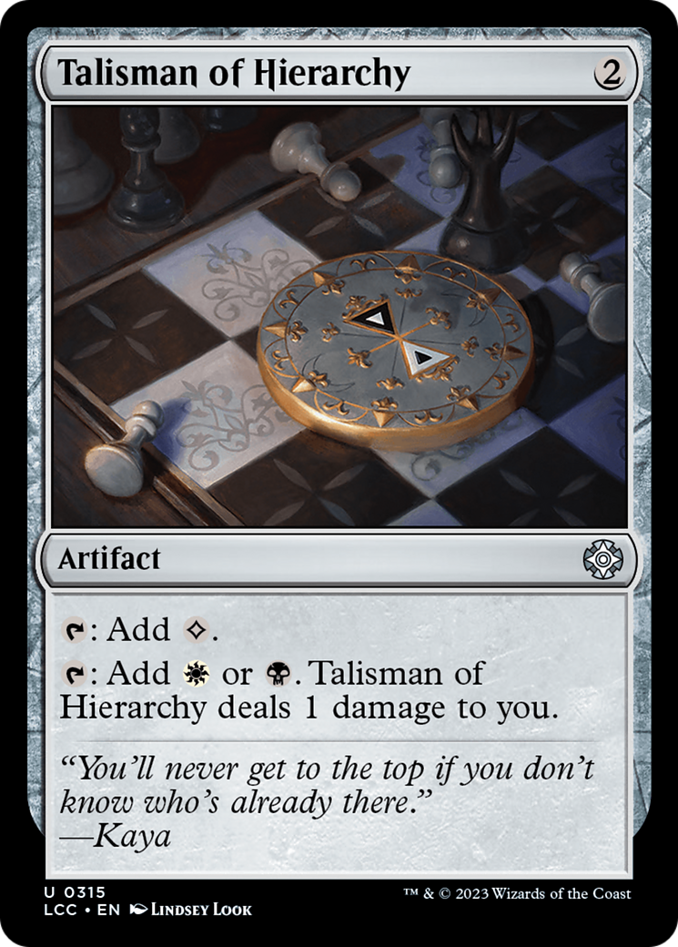 Talisman of Hierarchy [The Lost Caverns of Ixalan Commander] | Impulse Games and Hobbies