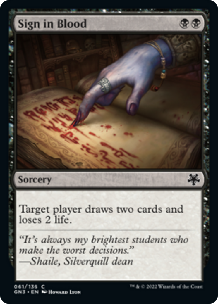 Sign in Blood [Game Night: Free-for-All] | Impulse Games and Hobbies