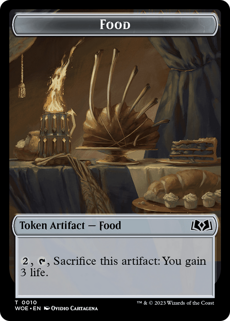 Rat // Food (0010) Double-Sided Token [Wilds of Eldraine Tokens] | Impulse Games and Hobbies