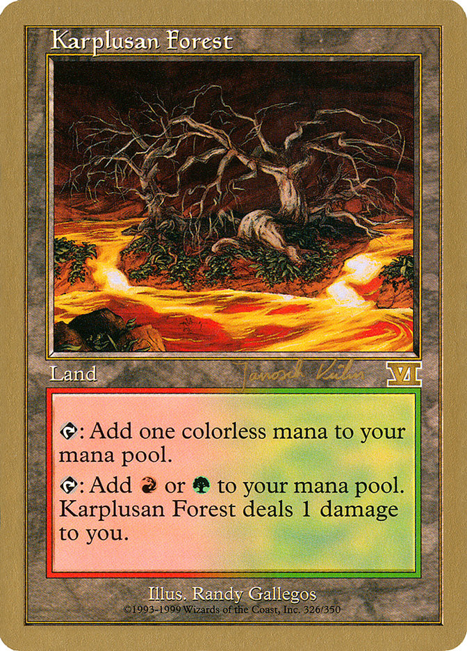 Karplusan Forest (Janosch Kuhn) [World Championship Decks 2000] | Impulse Games and Hobbies