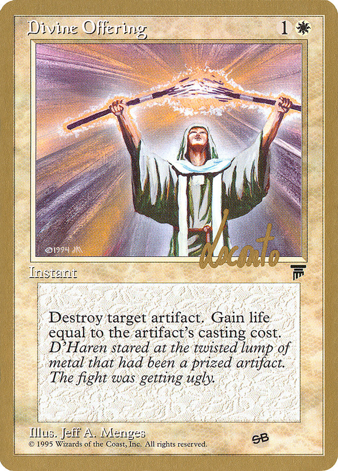 Divine Offering (Michael Loconto) (SB) [Pro Tour Collector Set] | Impulse Games and Hobbies