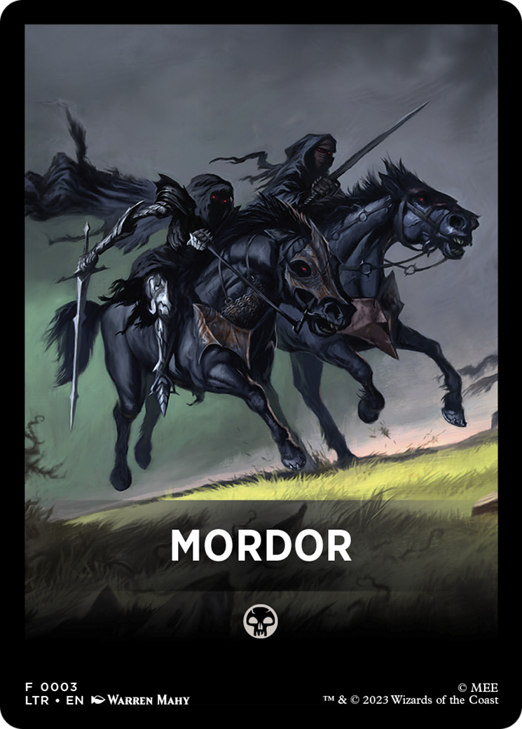 Mordor Theme Card [The Lord of the Rings: Tales of Middle-Earth Tokens] | Impulse Games and Hobbies