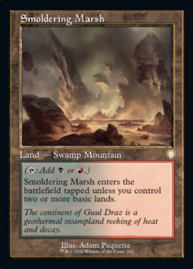 Smoldering Marsh (Retro) [The Brothers' War Commander] | Impulse Games and Hobbies