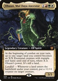 Obuun, Mul Daya Ancestor (Extended Art) [Zendikar Rising Commander] | Impulse Games and Hobbies