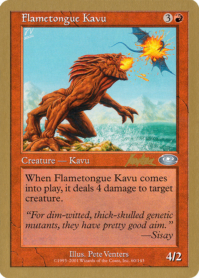 Flametongue Kavu (Brian Kibler) [World Championship Decks 2002] | Impulse Games and Hobbies