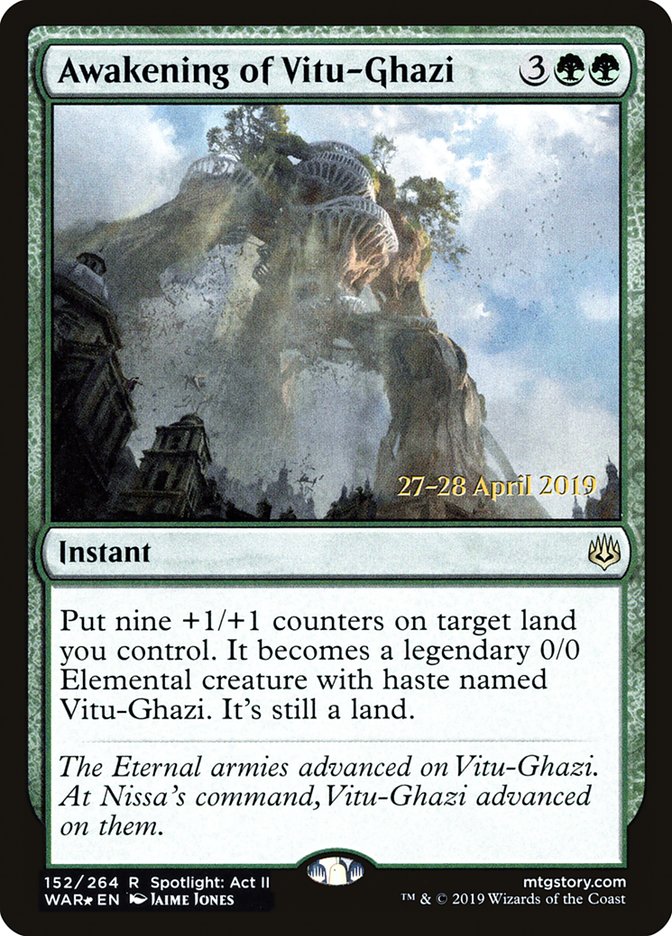 Awakening of Vitu-Ghazi  [War of the Spark Prerelease Promos] | Impulse Games and Hobbies