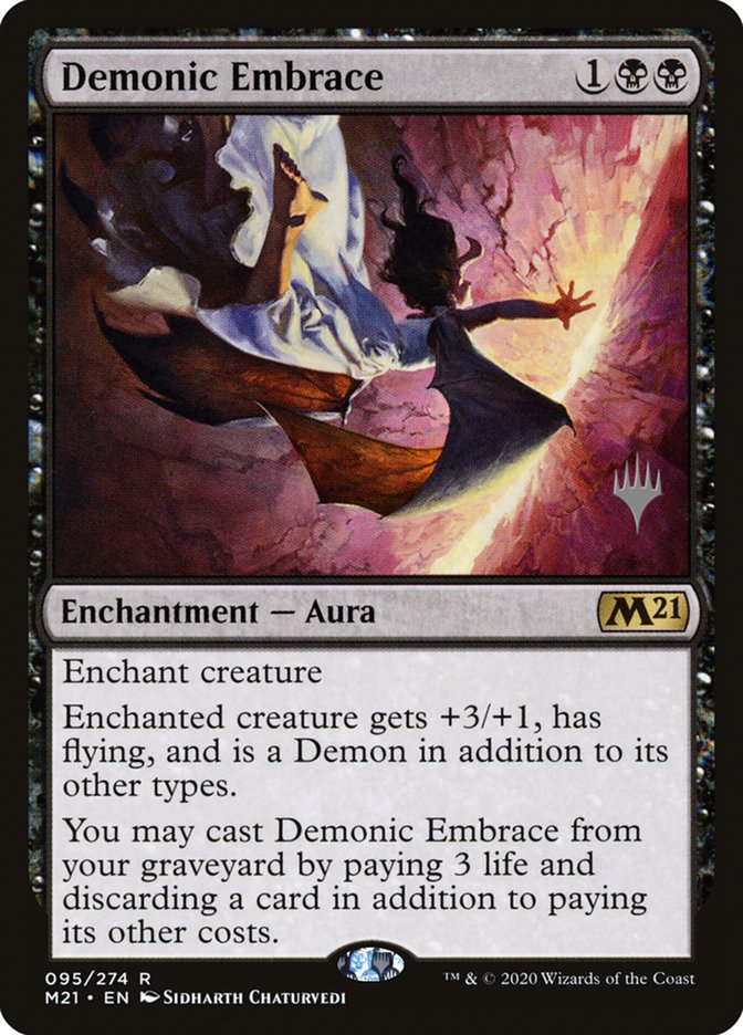 Demonic Embrace (Promo Pack) [Core Set 2021 Promos] | Impulse Games and Hobbies