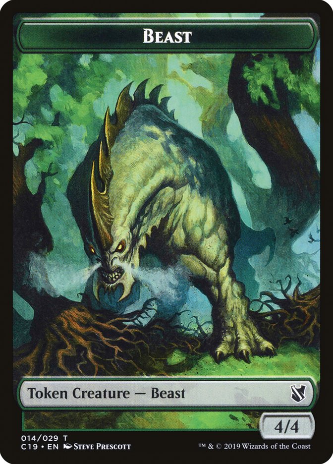 Beast (014/029) [Commander 2019 Tokens] | Impulse Games and Hobbies