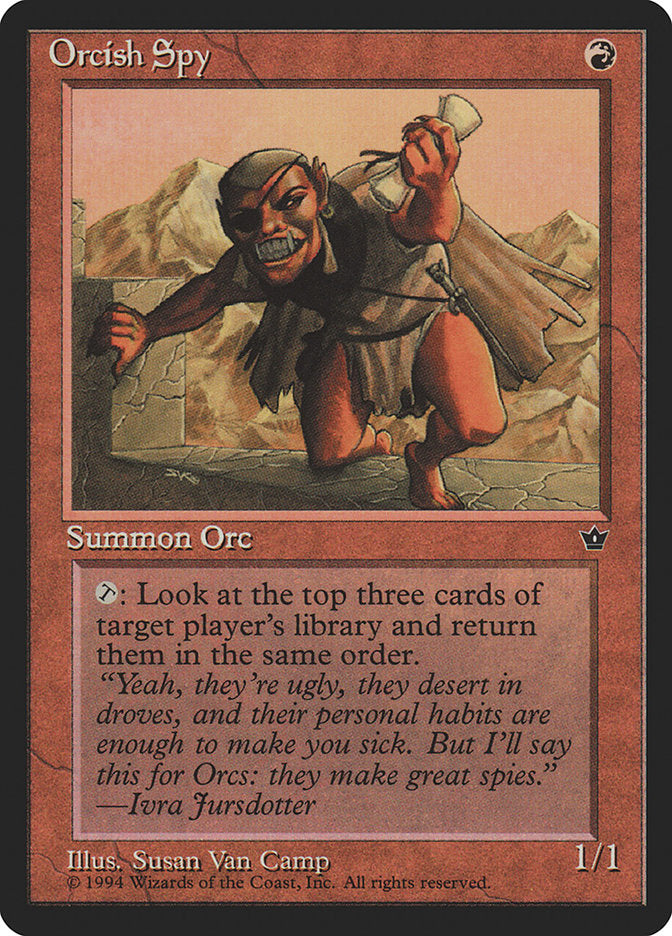 Orcish Spy (Susan Van Camp) [Fallen Empires] | Impulse Games and Hobbies