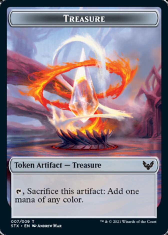 Construct (022) // Treasure Token [Commander 2021 Tokens] | Impulse Games and Hobbies