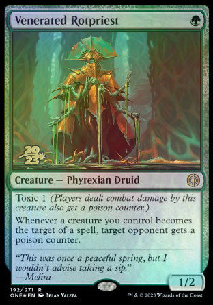 Venerated Rotpriest [Phyrexia: All Will Be One Prerelease Promos] | Impulse Games and Hobbies