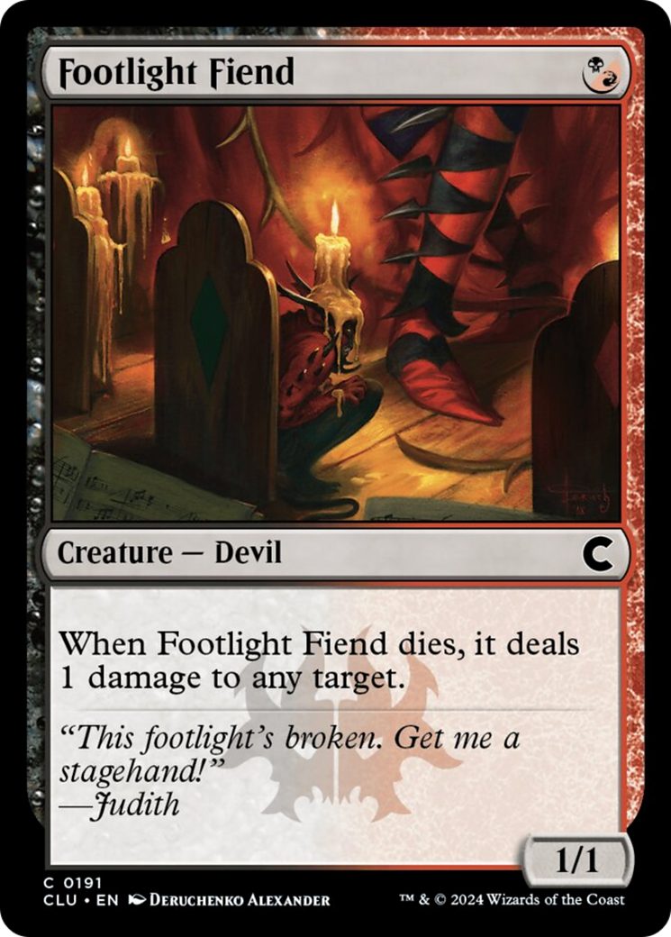 Footlight Fiend [Ravnica: Clue Edition] | Impulse Games and Hobbies