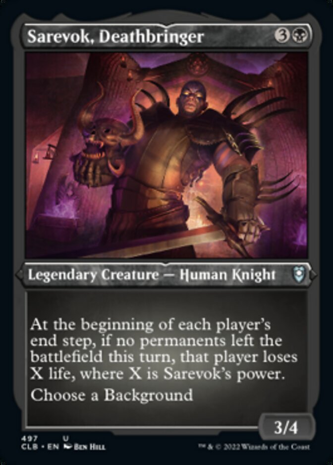 Sarevok, Deathbringer (Foil Etched) [Commander Legends: Battle for Baldur's Gate] | Impulse Games and Hobbies