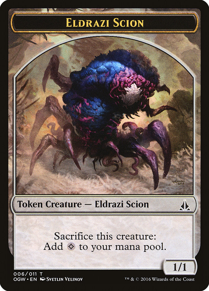 Eldrazi Scion (006/011) [Oath of the Gatewatch Tokens] | Impulse Games and Hobbies