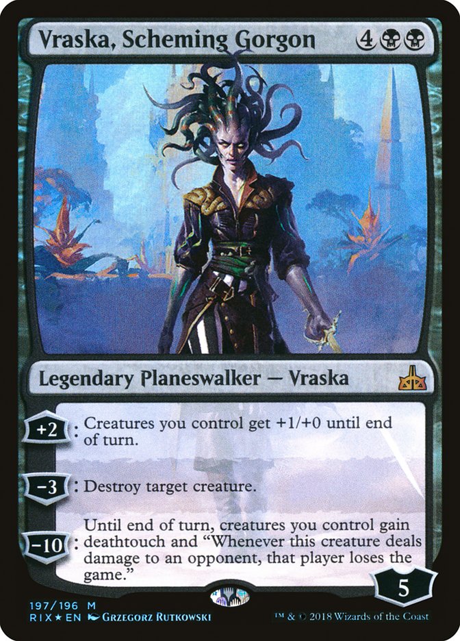 Vraska, Scheming Gorgon [Rivals of Ixalan] | Impulse Games and Hobbies