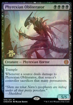 Phyrexian Obliterator [Phyrexia: All Will Be One Prerelease Promos] | Impulse Games and Hobbies