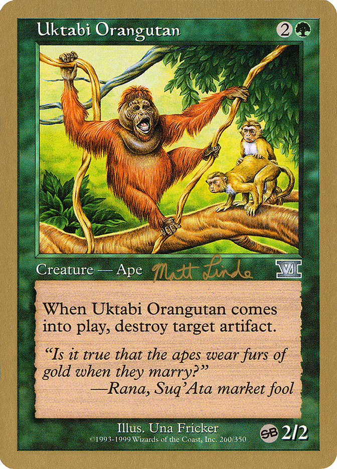 Uktabi Orangutan (Matt Linde) (SB) [World Championship Decks 1999] | Impulse Games and Hobbies