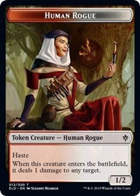 Human Rogue // Food (16) Double-sided Token [Throne of Eldraine Tokens] | Impulse Games and Hobbies