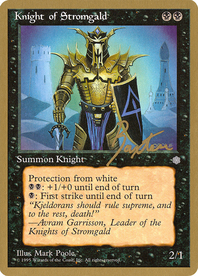 Knight of Stromgald (George Baxter) [Pro Tour Collector Set] | Impulse Games and Hobbies
