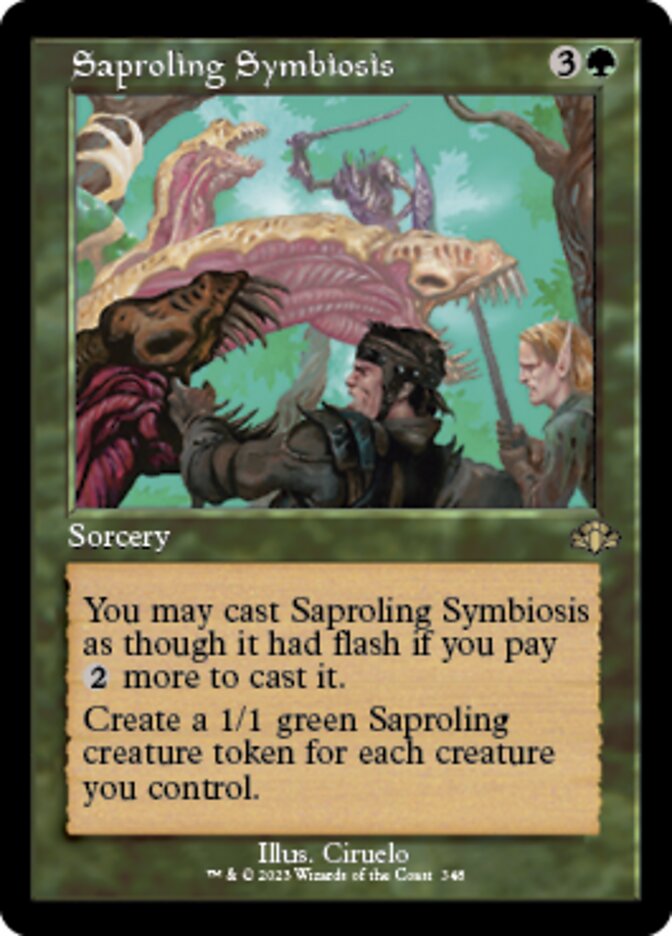 Saproling Symbiosis (Retro) [Dominaria Remastered] | Impulse Games and Hobbies