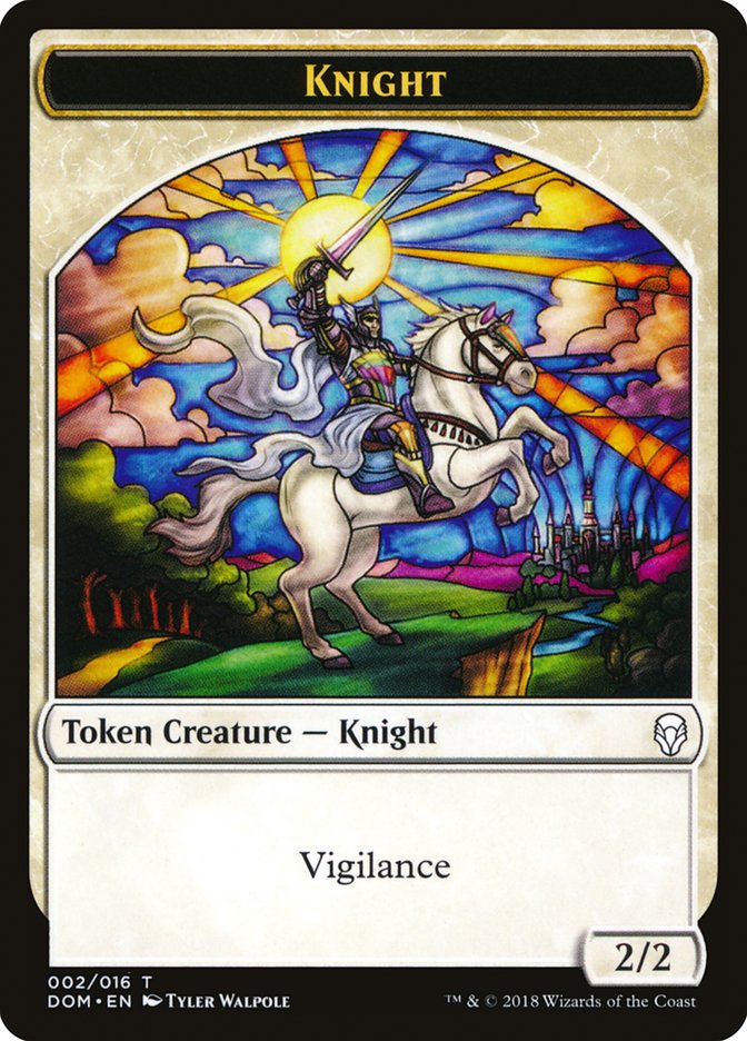 Knight (002/016) [Dominaria Tokens] | Impulse Games and Hobbies