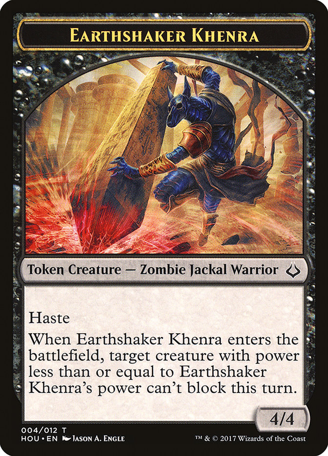 Earthshaker Khenra Token [Hour of Devastation Tokens] | Impulse Games and Hobbies