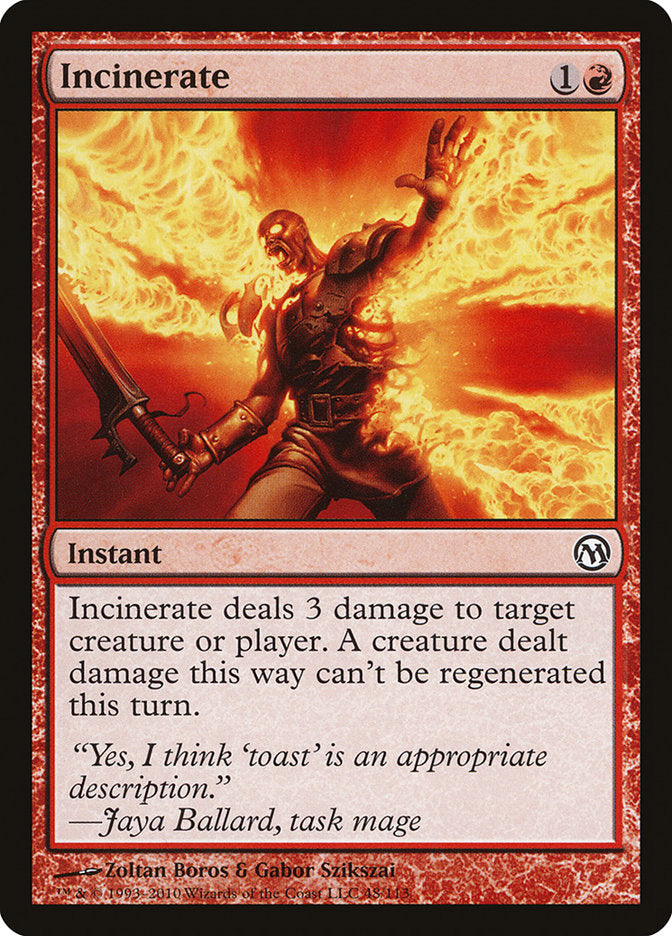 Incinerate [Duels of the Planeswalkers] | Impulse Games and Hobbies