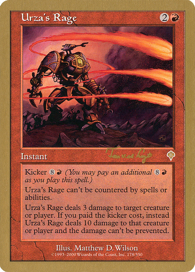 Urza's Rage (Tom van de Logt) [World Championship Decks 2001] | Impulse Games and Hobbies