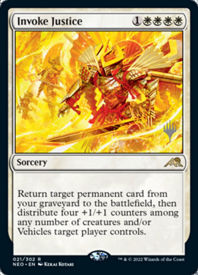 Invoke Justice (Promo Pack) [Kamigawa: Neon Dynasty Promos] | Impulse Games and Hobbies