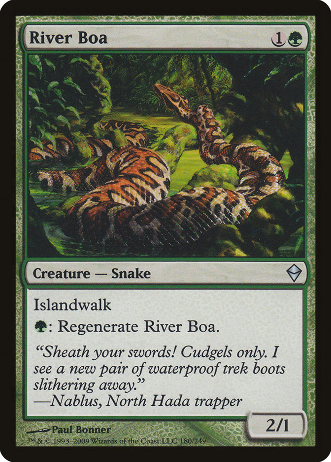 River Boa [Zendikar] | Impulse Games and Hobbies