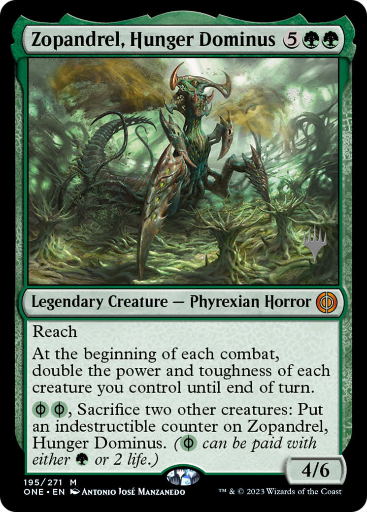 Zopandrel, Hunger Dominus (Promo Pack) [Phyrexia: All Will Be One Promos] | Impulse Games and Hobbies