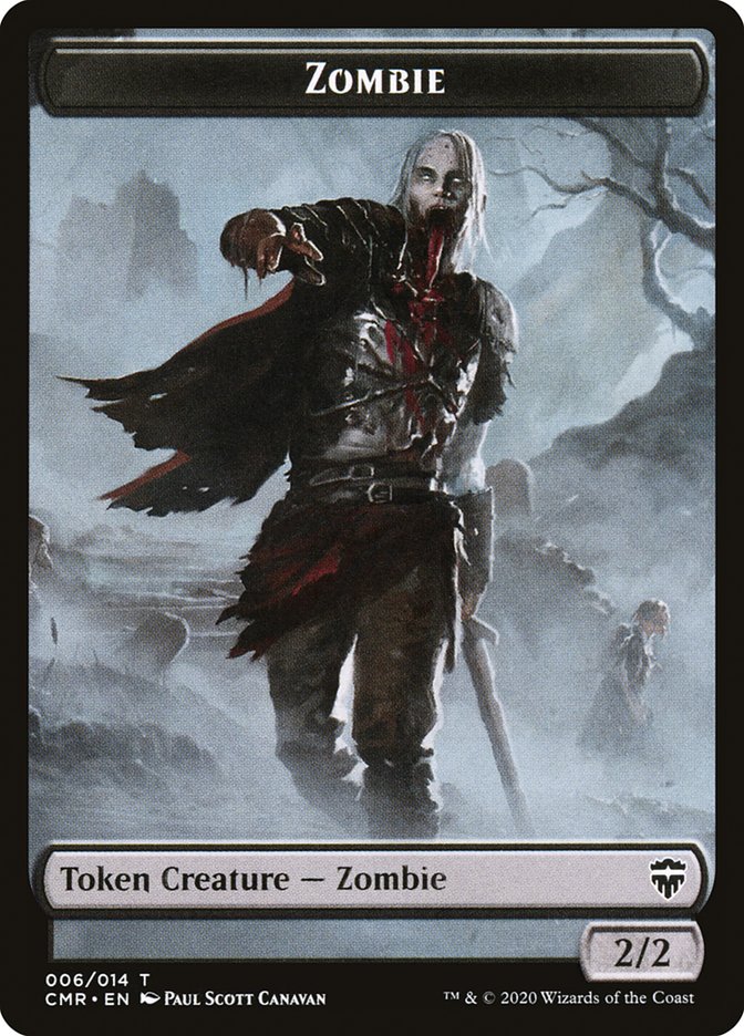 Salamander Warrior // Zombie Token [Commander Legends Tokens] | Impulse Games and Hobbies