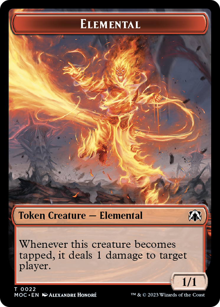 Elemental (22) // Elemental (9) Double-Sided Token [March of the Machine Commander Tokens] | Impulse Games and Hobbies